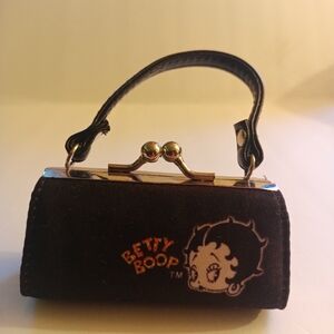 Betty Boop Black White Silver Lipstick Coin Holder First Mini Retro Vintage Gift